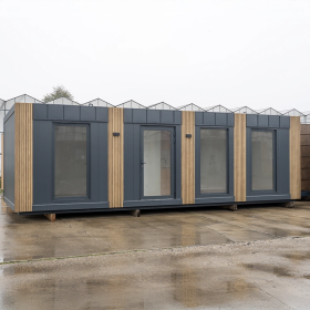 Woonmodule 9×3 meter Kopenhagen model inclusief badkamer en keuken