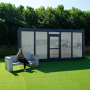 Tuinhuis 6×3 meter met glazen wand RAL 7016