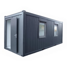 Tuinhuis 6×3 meter met ramen rechter lange zijde RAL 7016