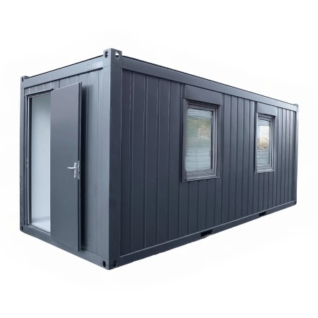 Tuinhuis 6×3 meter met ramen rechter lange zijde RAL 7016
