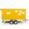 Koch aanhangwagen met 185x400cm zeil 2600kg | Type 10.26 | 200cm hoog geel zeil