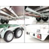 Koch aanhangwagen met 185x400cm zeil 2600kg | Type 10.26 | 200cm hoog groen zeil