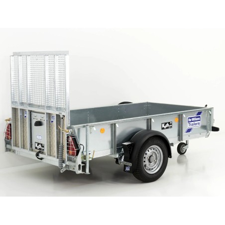 Ifor Williams GD 84 125×250 1.4t Bouwmachine Aanhangwagen | Oprijplaat