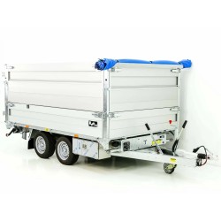 Achterste kiepbak met dubbele aanhanger TT30-30 3.0t | 183x309x40/BWA80cm | Tandem | LED