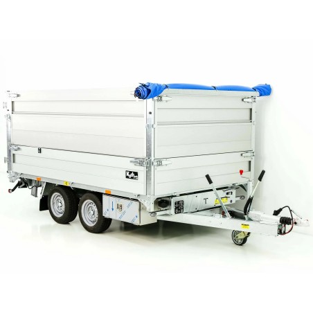 Achterste kiepbak met dubbele aanhanger TT30-30 3.0t | 183x309x40/BWA80cm | Tandem | LED