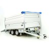 Achterste kiepbak met dubbele aanhanger TT30-30 3.0t | 183x309x40/BWA80cm | Tandem | LED